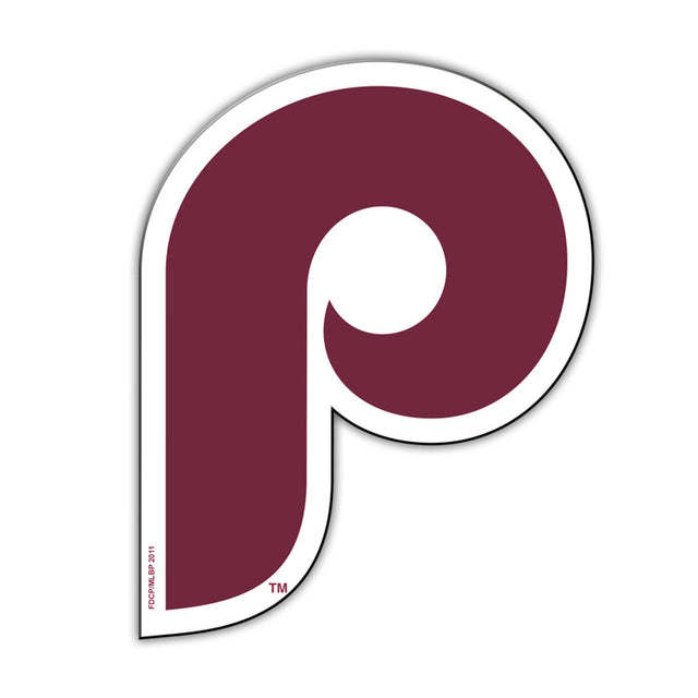 Imán para automóvil de los Philadelphia Phillies, estilo retro P Logo de 12" CO