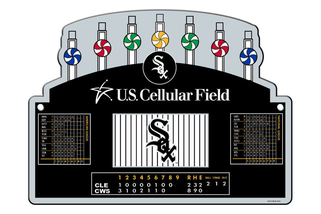 Letrero de los White Sox de Chicago de 12 x 18 pulgadas de plástico US Cellular Field CO