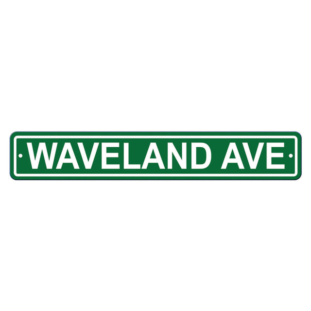 芝加哥小熊队标志 4x24 塑料街头风格 Waveland Avenue CO