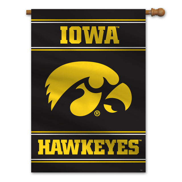 Bandera de Iowa Hawkeyes de 28 x 40, estilo bandera de casa, 2 lados, CO