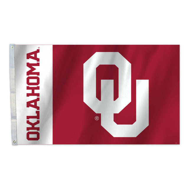 Bandera de los Sooners de Oklahoma de 3 x 5 pulgadas