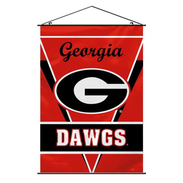 Bandera de los Georgia Bulldogs de 28 x 40 cm, estilo pared CO