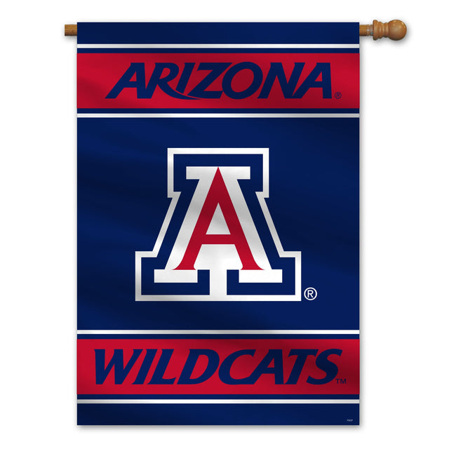 Bandera de Arizona Wildcats de 28 x 40 pulgadas, estilo bandera de casa, 2 lados CO