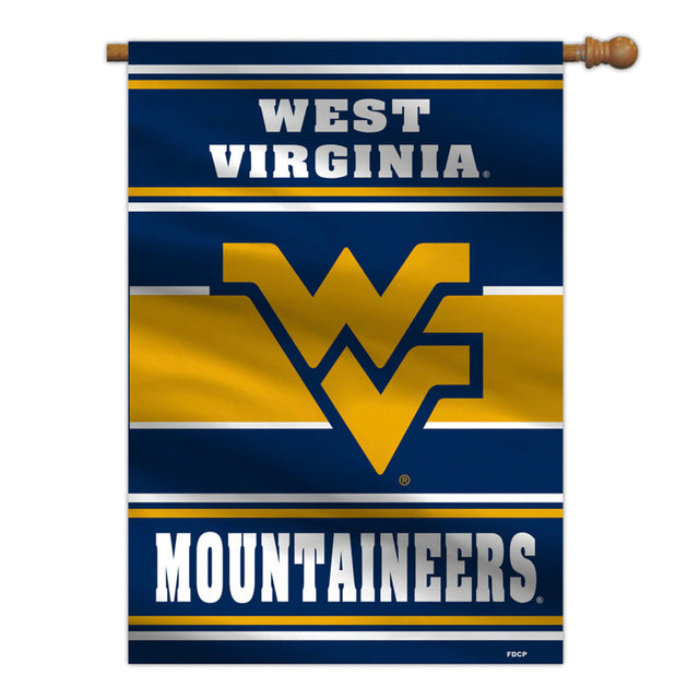 Bandera de los Mountaineers de West Virginia, estilo bandera de casa de 28 x 40, 2 caras, CO