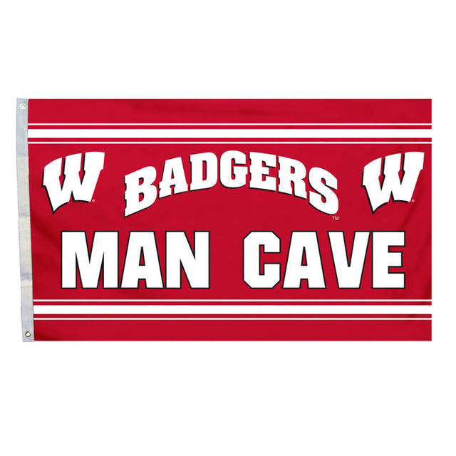 Bandera de Wisconsin Badgers, pancarta de 3 x 5 pulgadas, Man Cave, Colorado