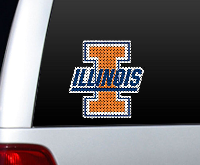 Película troquelada para ventanas de Illinois Fighting Illini (grande)