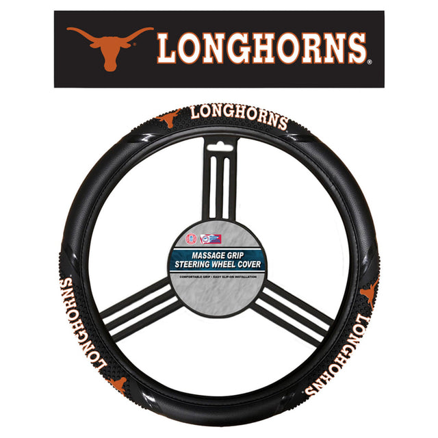 Funda para volante con agarre de masaje de Texas Longhorns, estilo CO