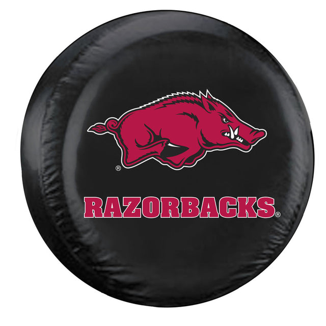 Funda para neumáticos Arkansas Razorbacks, tamaño grande, color negro