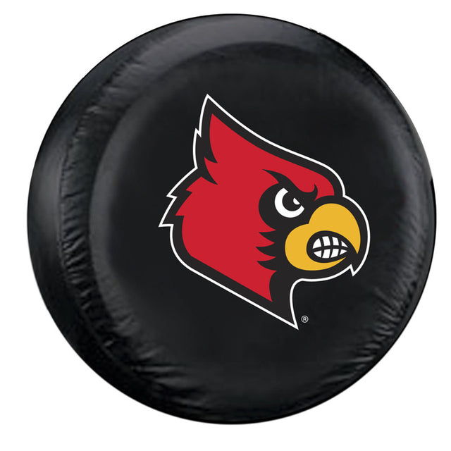 Funda para neumáticos de los Louisville Cardinals, tamaño grande, color negro