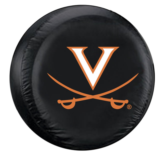 Funda para neumáticos de los Virginia Cavaliers, tamaño grande, color negro