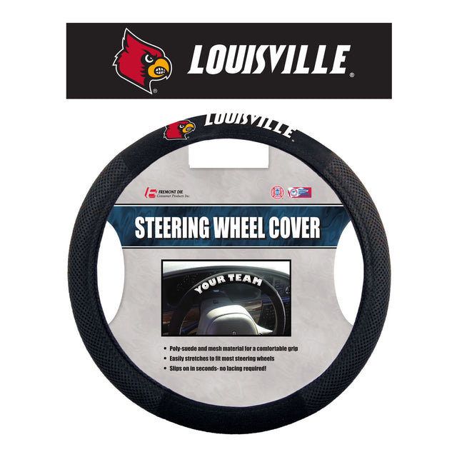 Funda para volante de los Louisville Cardinals, estilo malla CO