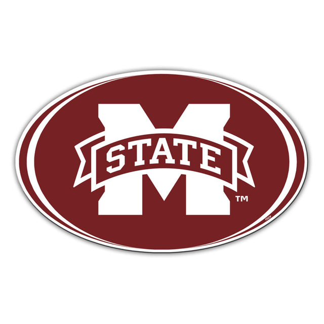 Imán para automóvil de 8" estilo Mississippi State Bulldogs CO