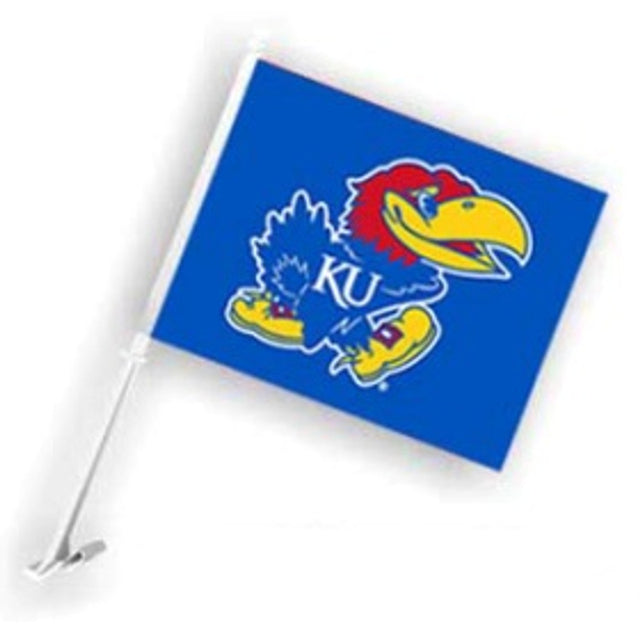 Bandera de los Jayhawks de Kansas en estilo de automóvil