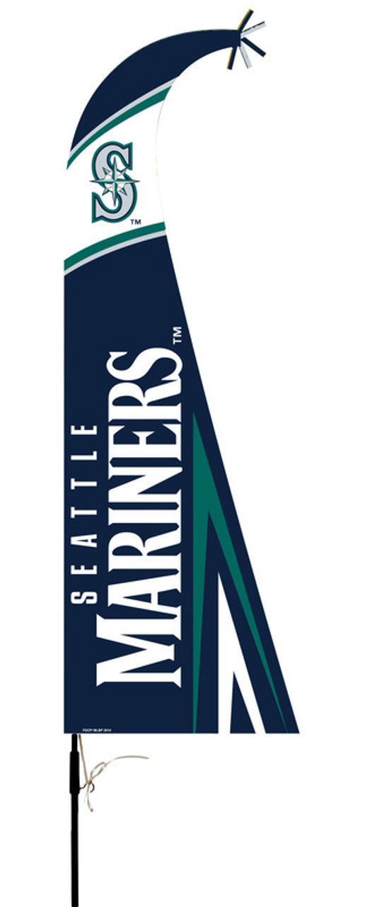 Bandera de los Marineros de Seattle estilo pluma premium CO