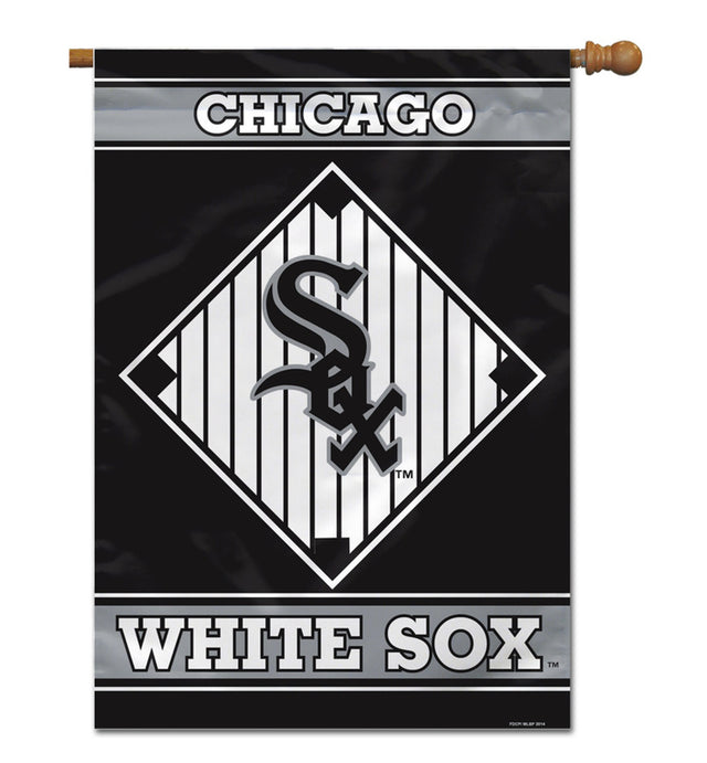 Bandera de los White Sox de Chicago de 28 x 40 pulgadas, para casa, de un solo lado