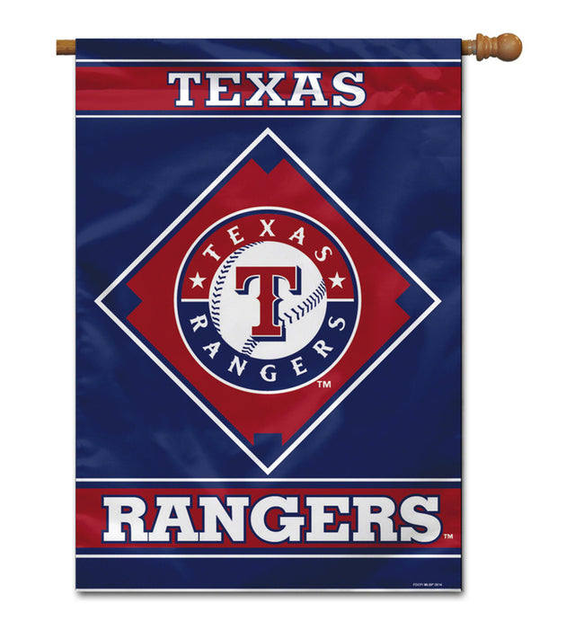 Bandera de los Texas Rangers de 28 x 40 pulgadas, para casa, de un solo lado, CO