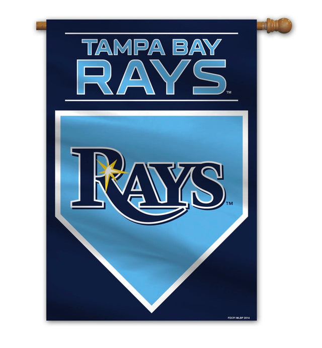 Bandera de los Tampa Bay Rays de 28 x 40 pulgadas, estilo bandera de casa, 2 caras, CO