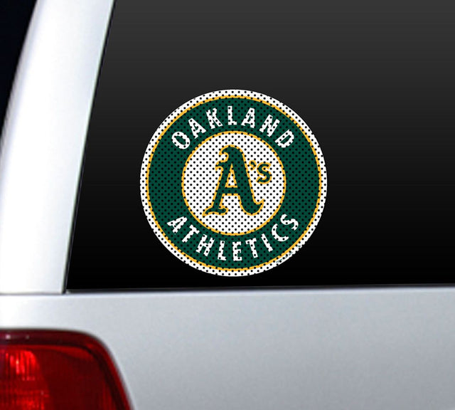 Película para ventana de Oakland Athletics, troquelada, 12"