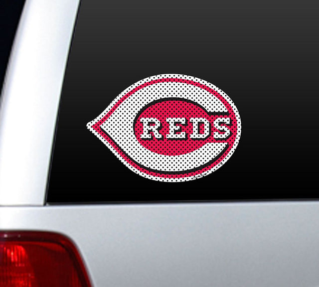 Película troquelada para ventana de los Cincinnati Reds (grande)