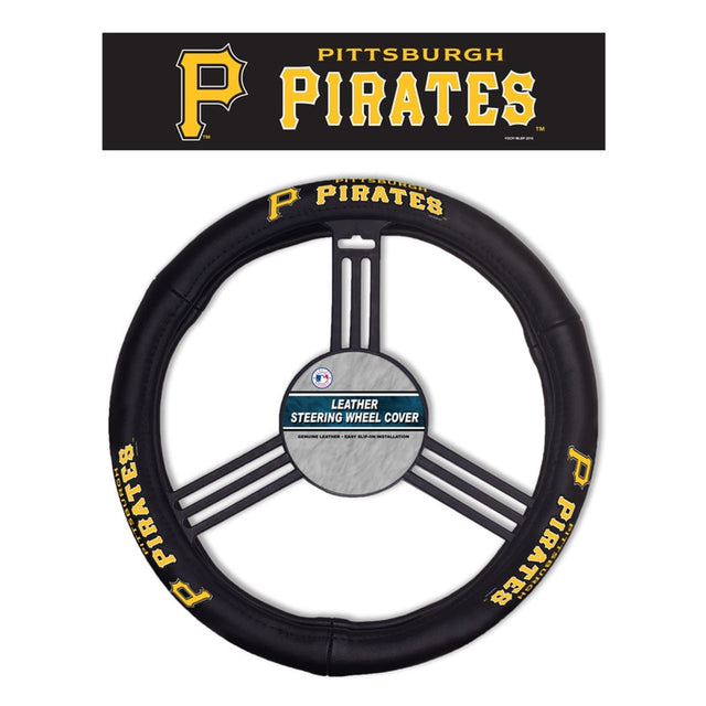 Funda de cuero para volante de los Piratas de Pittsburgh CO