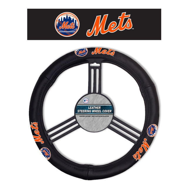 Funda de cuero para volante de los New York Mets CO