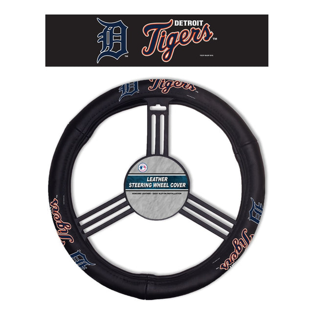 Funda de cuero para volante de los Detroit Tigers CO