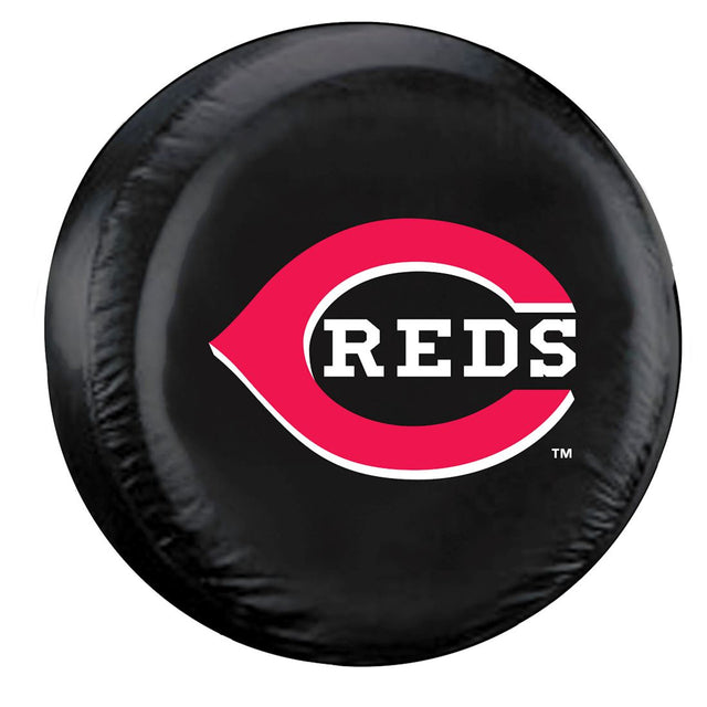 Funda para neumáticos de los Cincinnati Reds, tamaño estándar, color negro