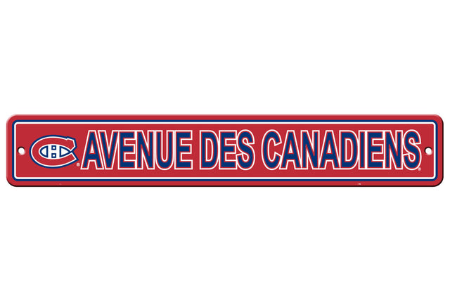 Montreal Canadiens Sign 4x24 Plastic Street Style CO