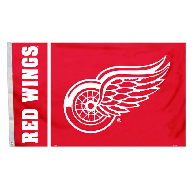 Bandera de los Detroit Red Wings, pancarta de 3 x 5 pulgadas, CO