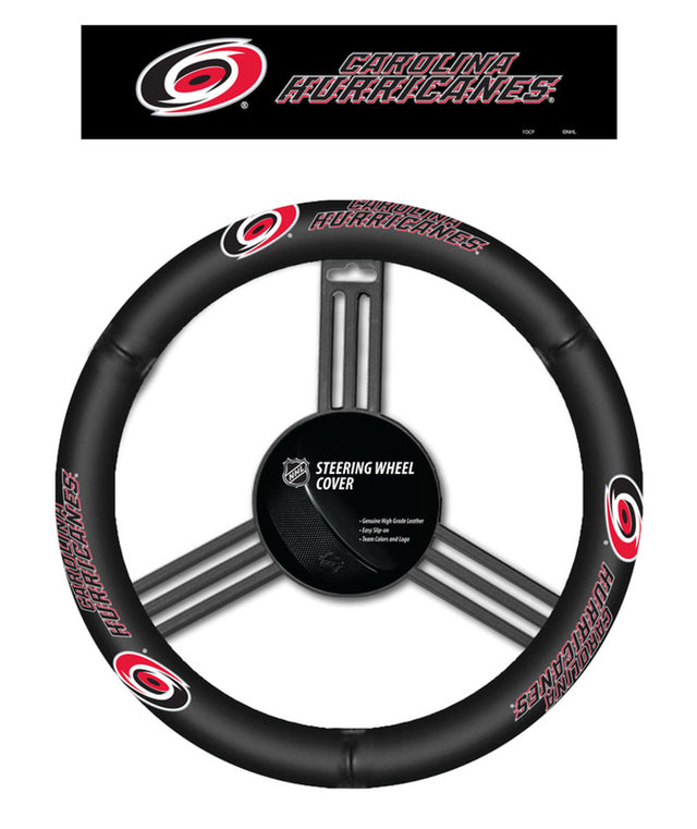 Funda de cuero para volante de los Carolina Hurricanes CO