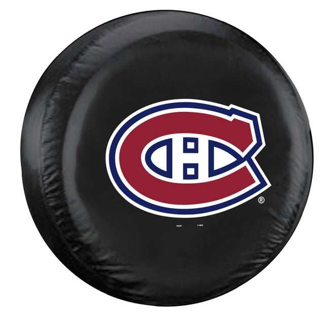 Funda para neumáticos de los Montreal Canadiens, tamaño grande, color negro