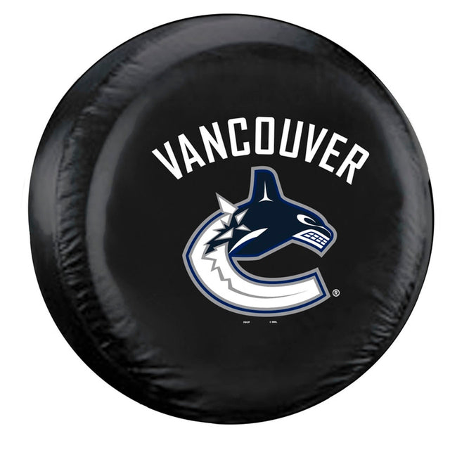 Funda para neumáticos de los Vancouver Canucks, tamaño estándar, color negro