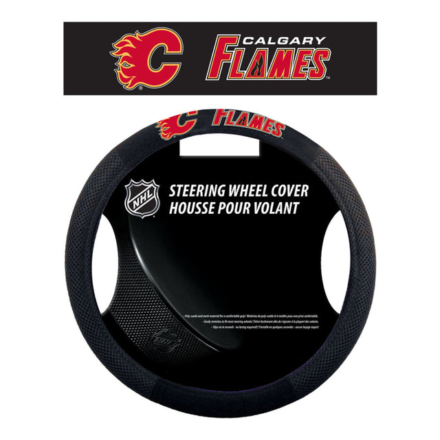 Funda para volante de los Calgary Flames, estilo malla CO