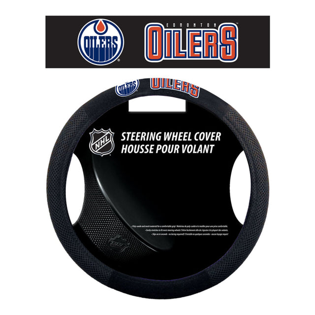 Funda para volante de los Edmonton Oilers, estilo malla CO