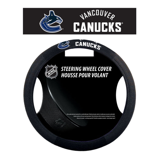 Funda para volante de los Vancouver Canucks, estilo malla CO