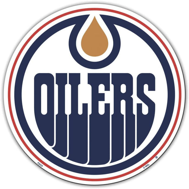 Imán para automóvil de 12" con el logo de los Edmonton Oilers