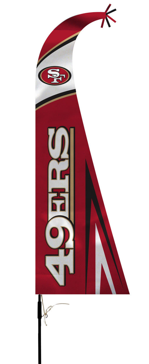 Bandera de los San Francisco 49ers estilo pluma premium CO