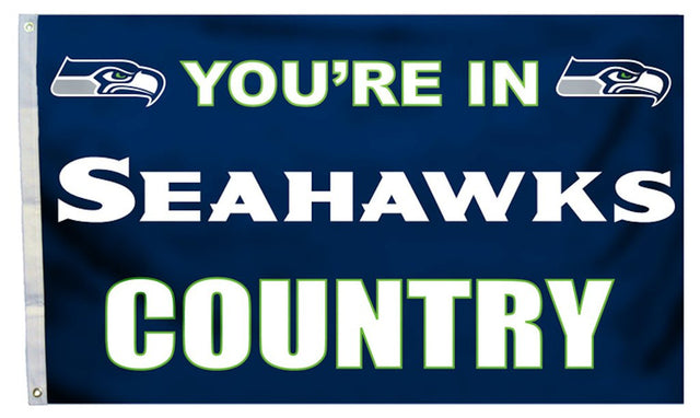 Bandera de los Seattle Seahawks de 3 x 5 pulgadas