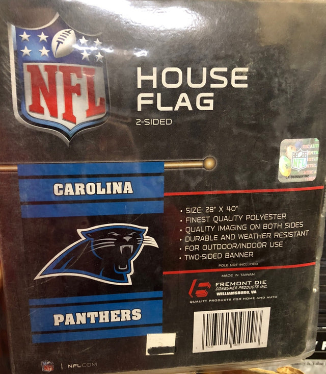 Bandera de Carolina Panthers de 28 x 40 pulgadas, estilo bandera de casa, de 2 lados