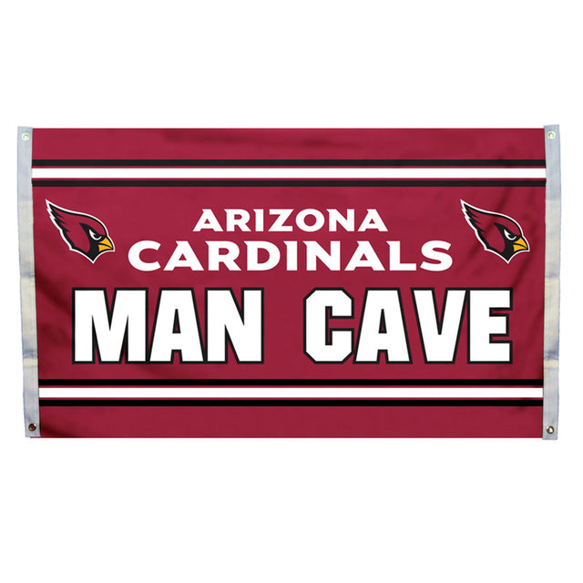 Bandera de los Cardenales de Arizona de 3 x 5 pulgadas para la cueva del hombre