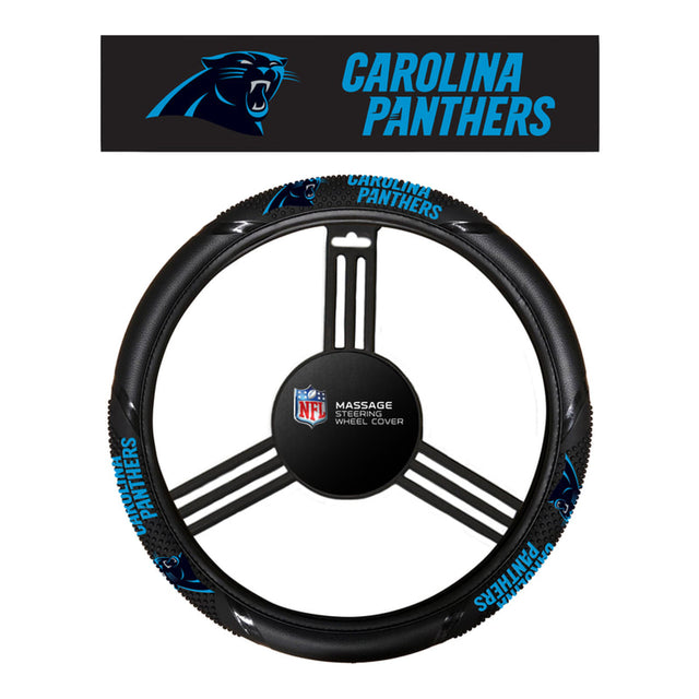 Funda para volante con agarre de masaje de los Carolina Panthers, estilo CO