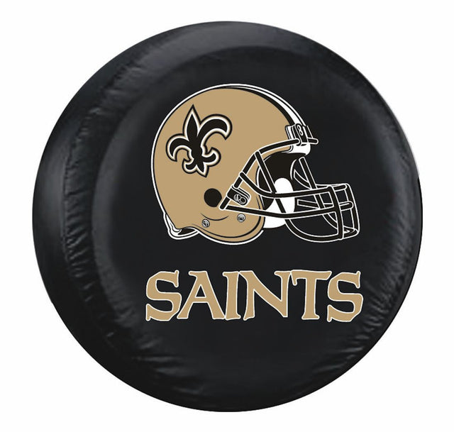 Funda para neumáticos de los New Orleans Saints, tamaño grande, color negro