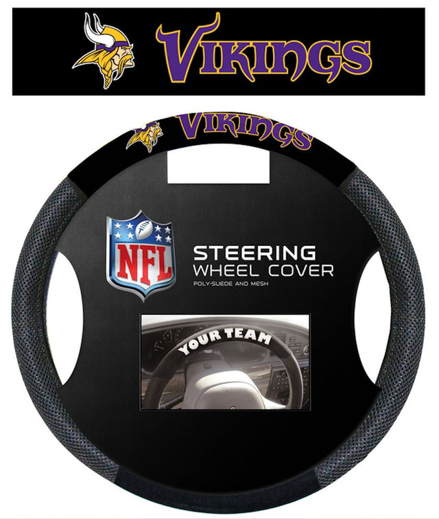 Funda para volante de los Minnesota Vikings, estilo malla CO