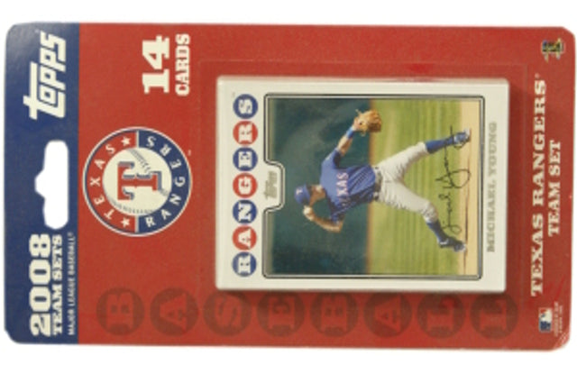 Colección de equipos Topps de los Texas Rangers 2008