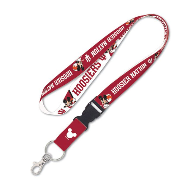 Cordón de Indiana Hoosiers/Disney con hebilla desmontable de 1"