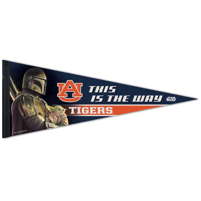 Banderín premium Auburn Tigers / Star Wars MANDALORIAN de 12" x 30"