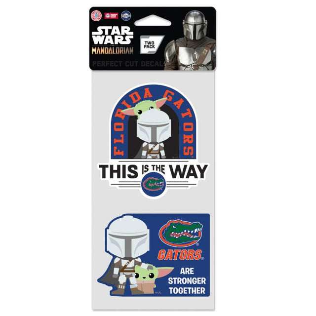 Florida Gators / Star Wars MANDALORIAN Perfect Cut Decal Set of two 4"x4"