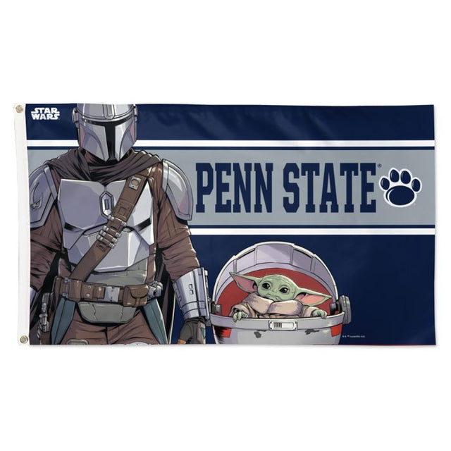 Bandera de los Penn State Nittany Lions/Star Wars Mandalorian - Deluxe 3' X 5'