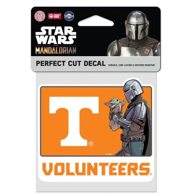 Tennessee Volunteers / Star Wars Mandalorian Perfect Cut Color Decal 4" x 4"