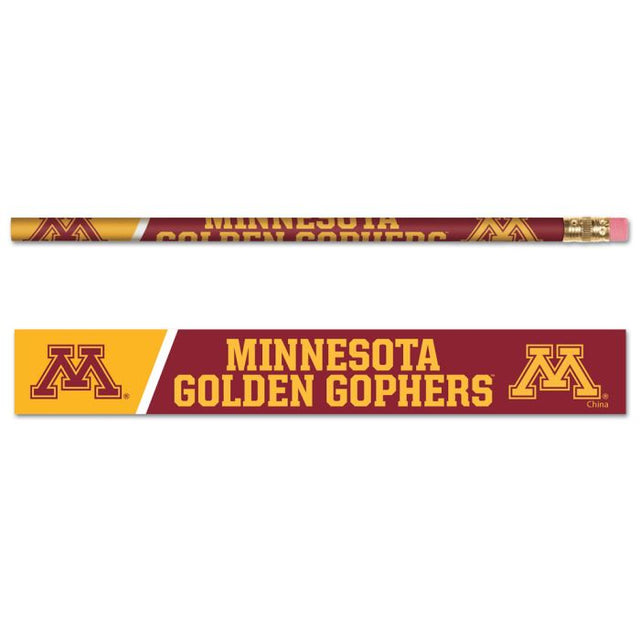 Paquete de 6 lápices de Minnesota Golden Gophers